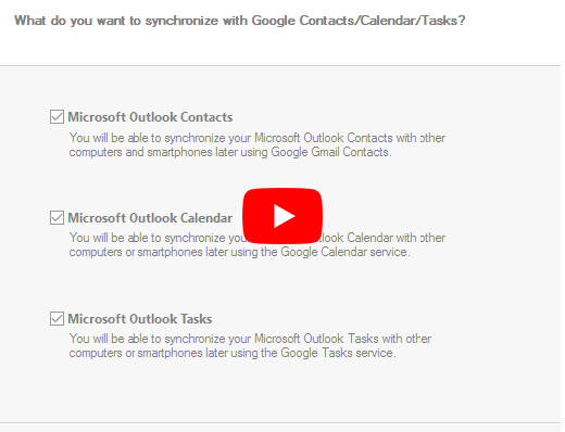 How to sync Outlook with Google