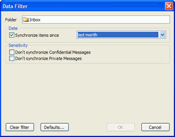 Syn2 Folder Data Filter